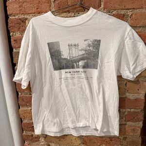 Abercrombie & Fitch White New York City Graphic Tee